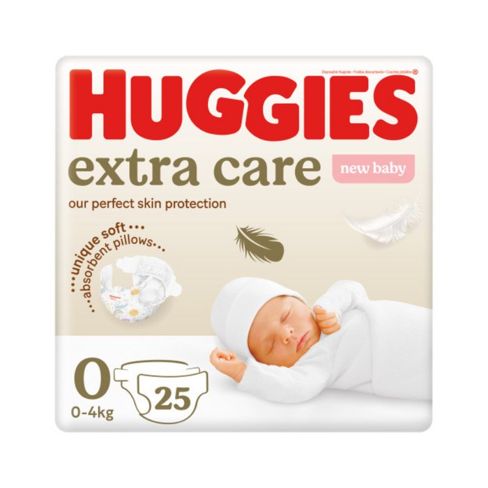 Huggies Extra Care Nappies 0 25's