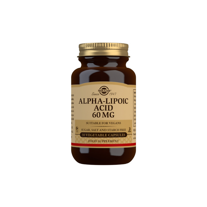 Alpha-Lipoic Acid 60 mg Vegetable Capsules