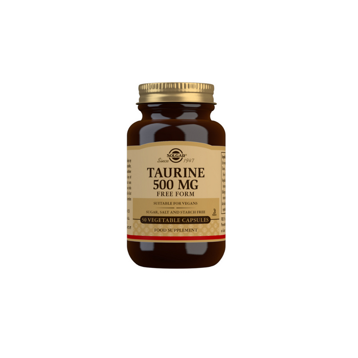 Taurine 500mg Vegetable Capsules-Pack of 50