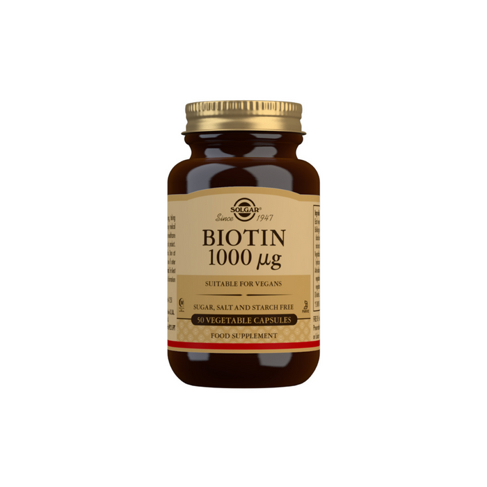 Biotin 1000 µg Vegetable Capsules - Pack of 50