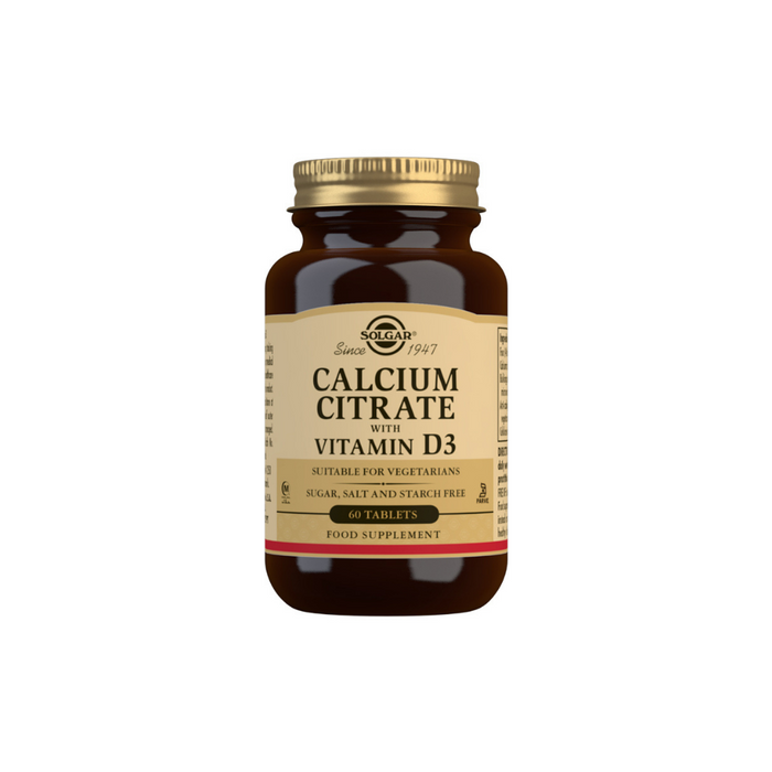 Calcium Citrate with Vitamin D3 Tablets - Pack of 60