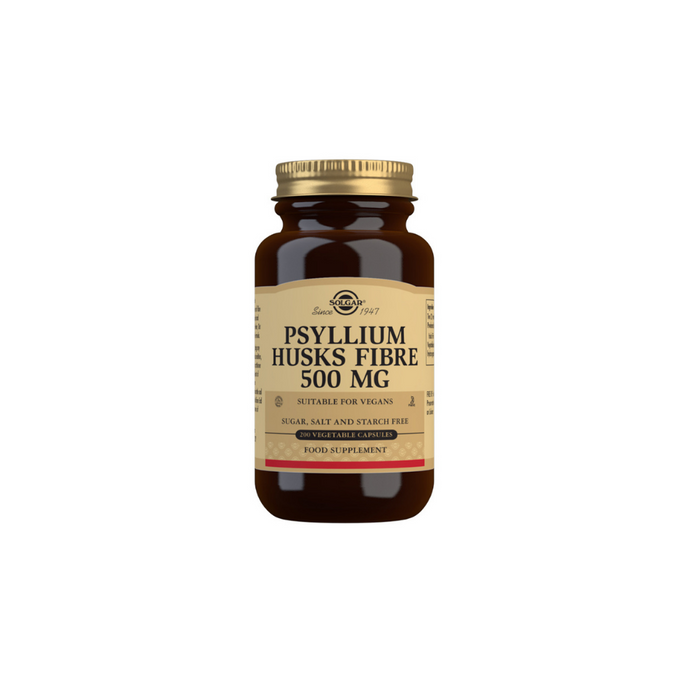 Psyllium Husks Fibre 500 mg Vegetable Capsules-Pack of 200