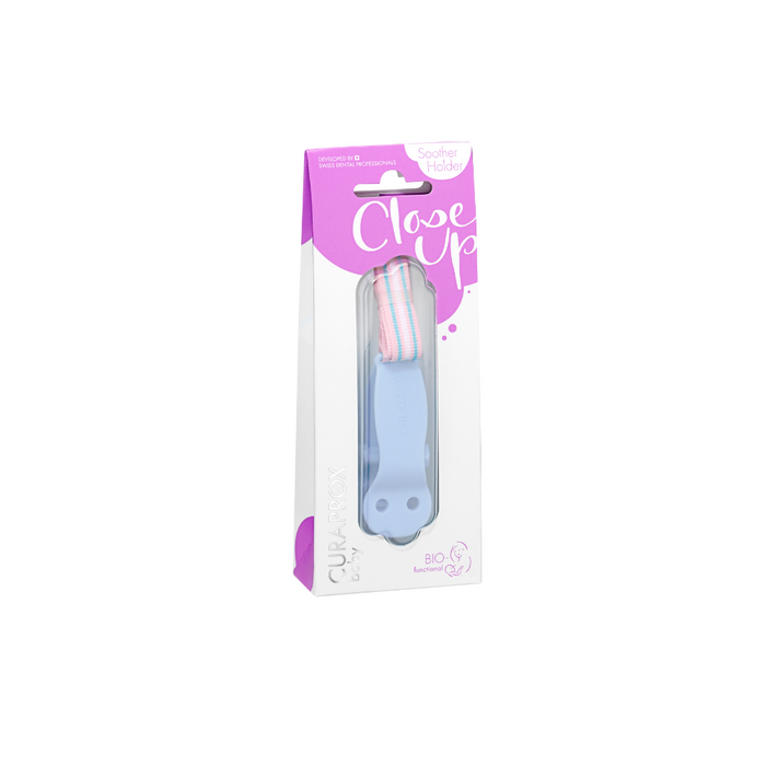 Soother Holder - Pink or Blue