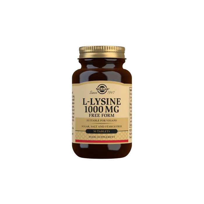 L-Lysine 1000mg Tablets - Pack of 50