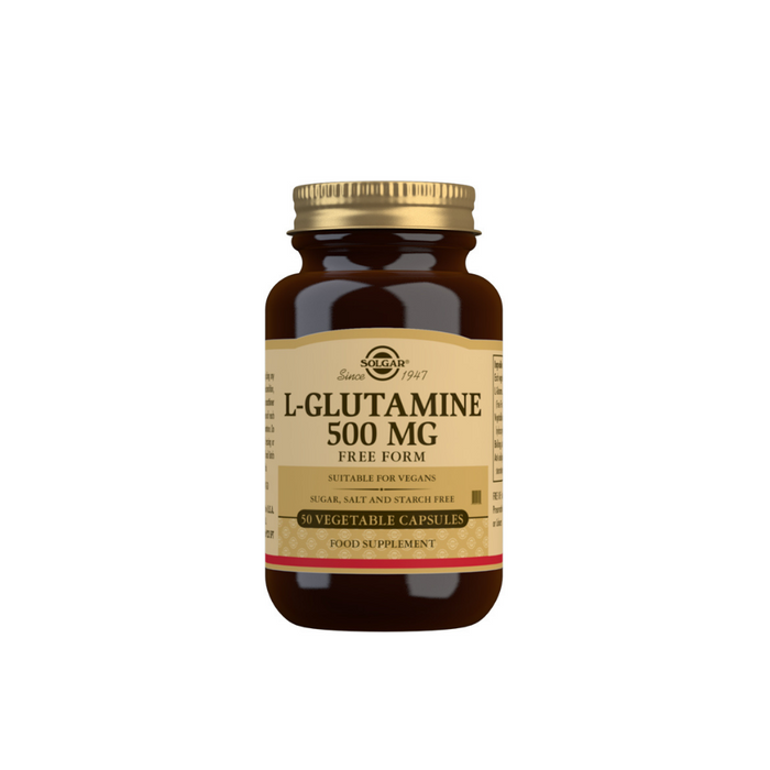 L-Glutamine 500 mg Vegetable Capsules - Pack of 50