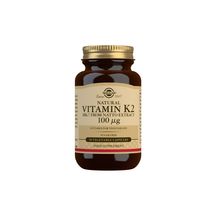 Vitamin K2 100 IU 50 Vegetable Capsules