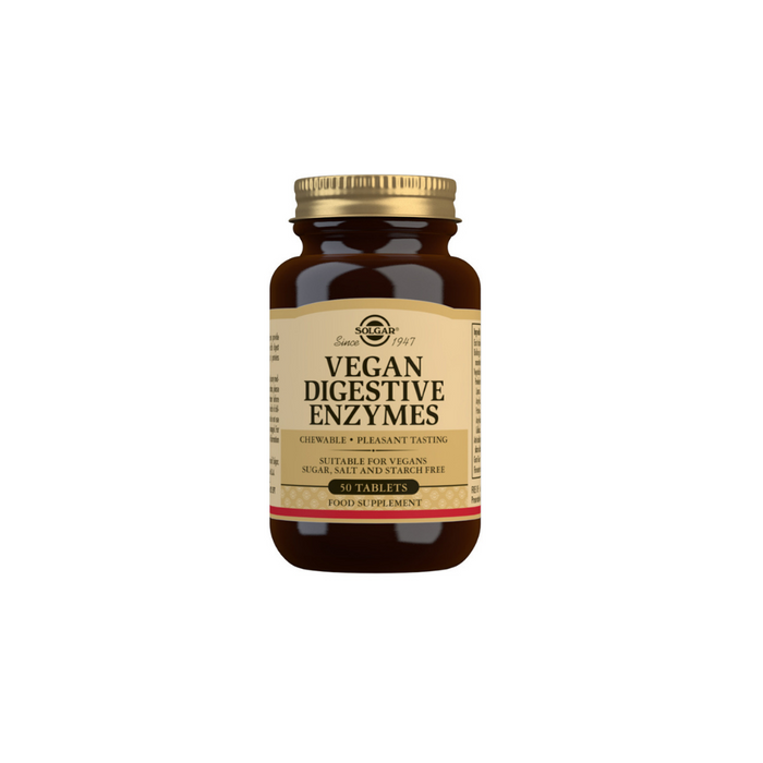 Vegan Digestive Enzymes Chewable Tablets-Pack of 50