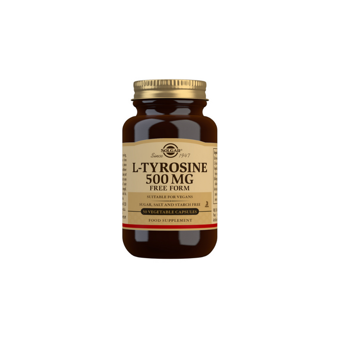 L-Tyrosine 500mg Vegetable Capsules - Pack of 50