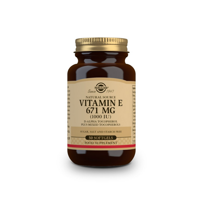 Vitamin E 671 mg (1000 IU) Softgels-Pack of 50