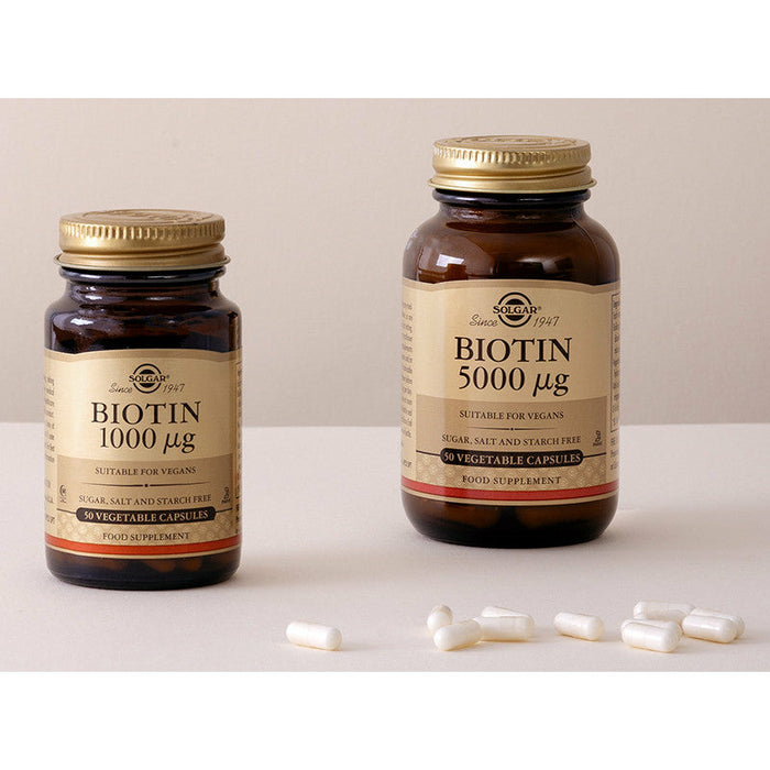 Biotin 5000 µg Vegetable Pack of 50