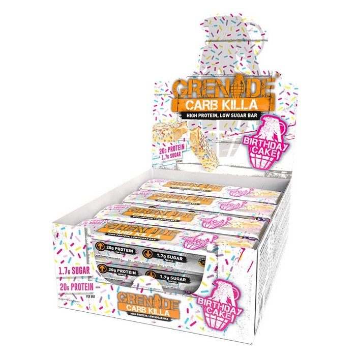 CARB KILLA® Bars | Birthday Cake -Box of 12