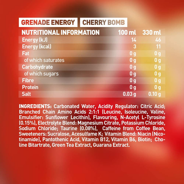 Energy Functional Energy Drink | Cherry Bomb 330ml